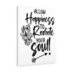 Scripture Sign  Happiness To Radiate Bible Verse Canvas Christian Wall Art Read